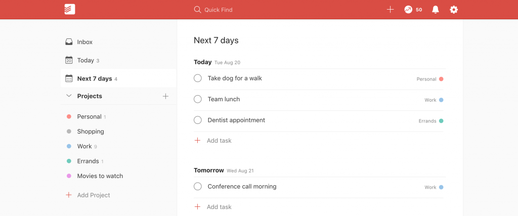 todoist repeating tasks