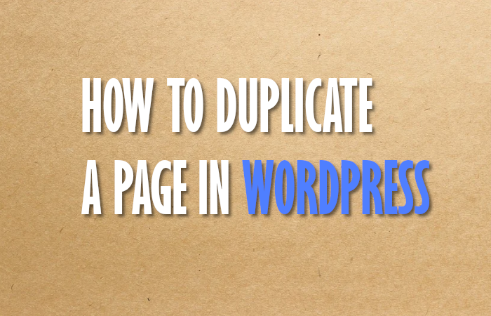 duplicate wordpress site